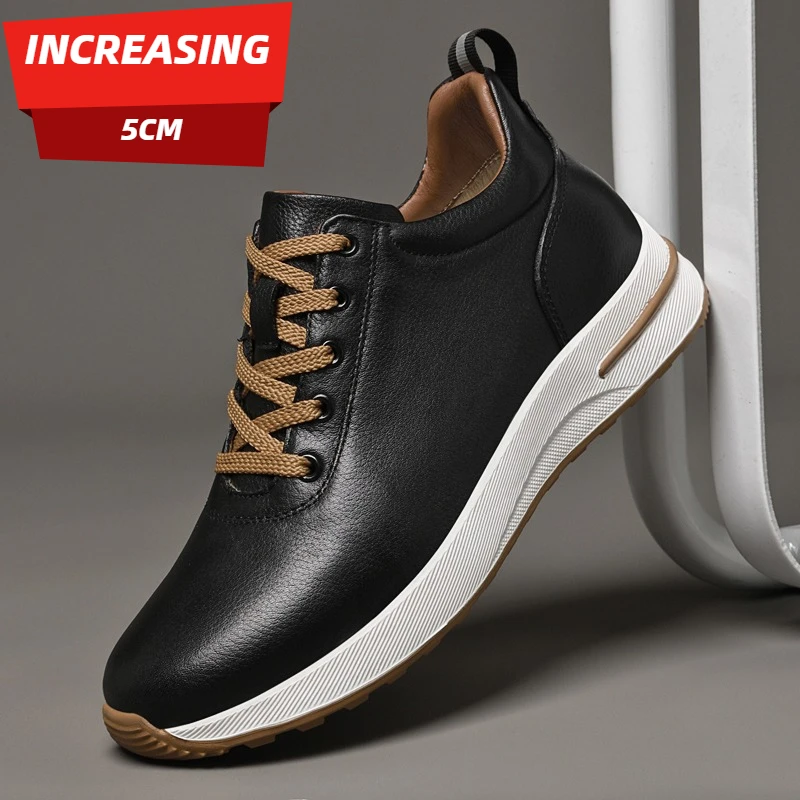 

New Men's Casual Shoes, High-quality Genuine Leather Sports Shoes, Street Fashion, Retro and Durable Handcrafted Leather Shoes