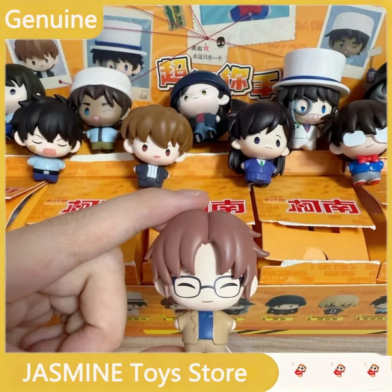 POPMART Gong Detektiv Conan Miniatur-Blindbox Shinichi Ran Mori Magnetischer Kühlschrankmagnet Schreibtisch-Deko Geschenkkollektion