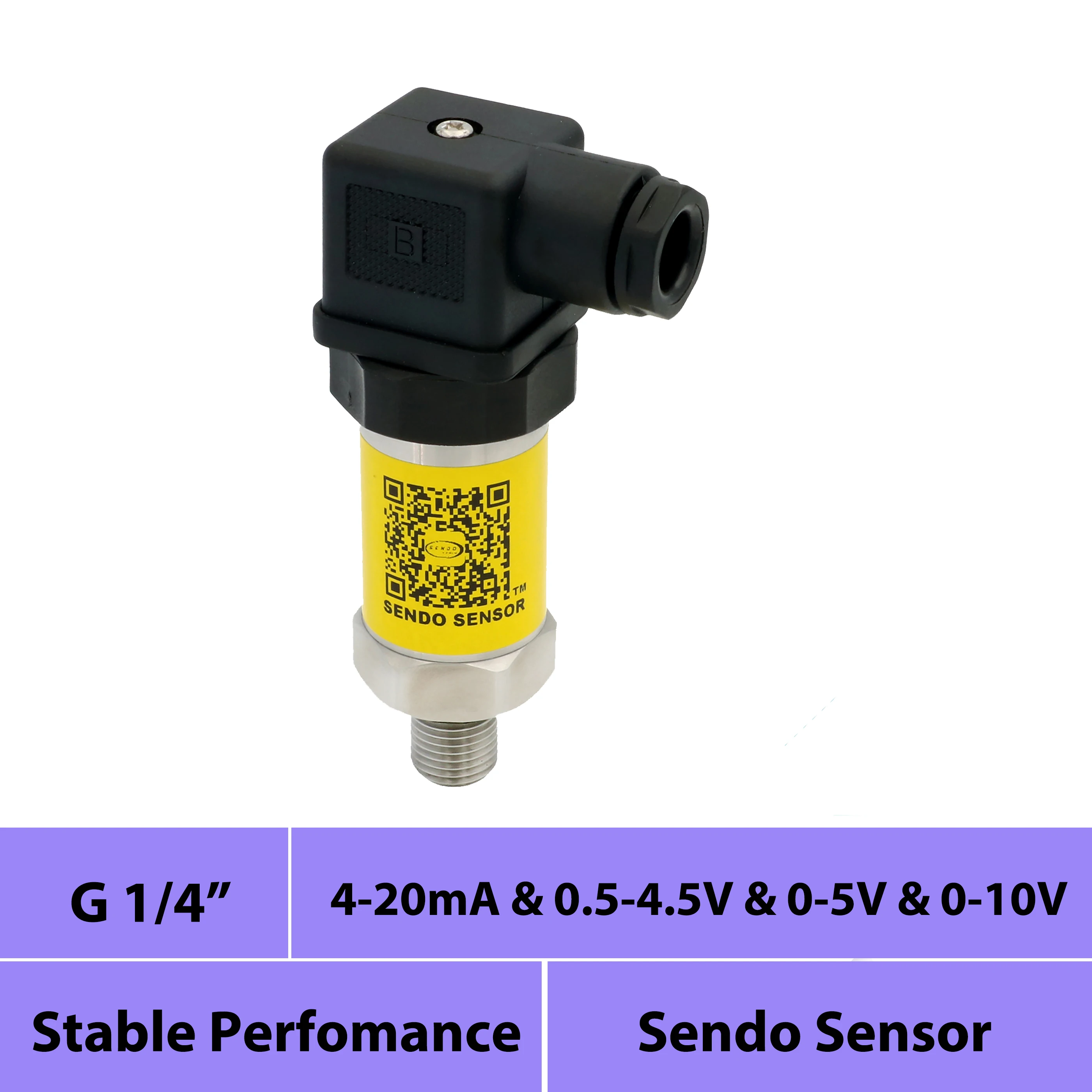 4 20 ma 0-20mA 0-5V 0-10V 0.5-4.5V pressure transmitter sensor 1MPa 400bar gauge G1/4