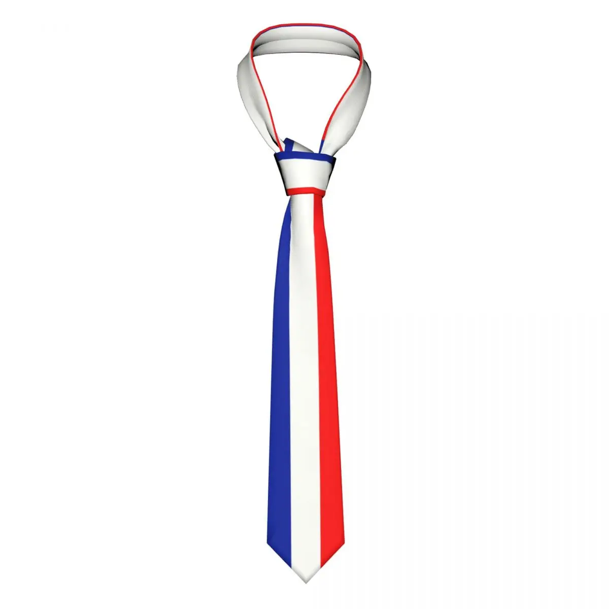 Corbata clásica con bandera francesa para hombre, corbatas personalizadas para fiesta