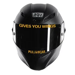 Logotipo creativo de motocicleta, visera de casco de carreras, le da alas, pegatina de oso de tracción, calcomanía especial para ARAI SHOEI GoPro AGV K1K3 K5-S