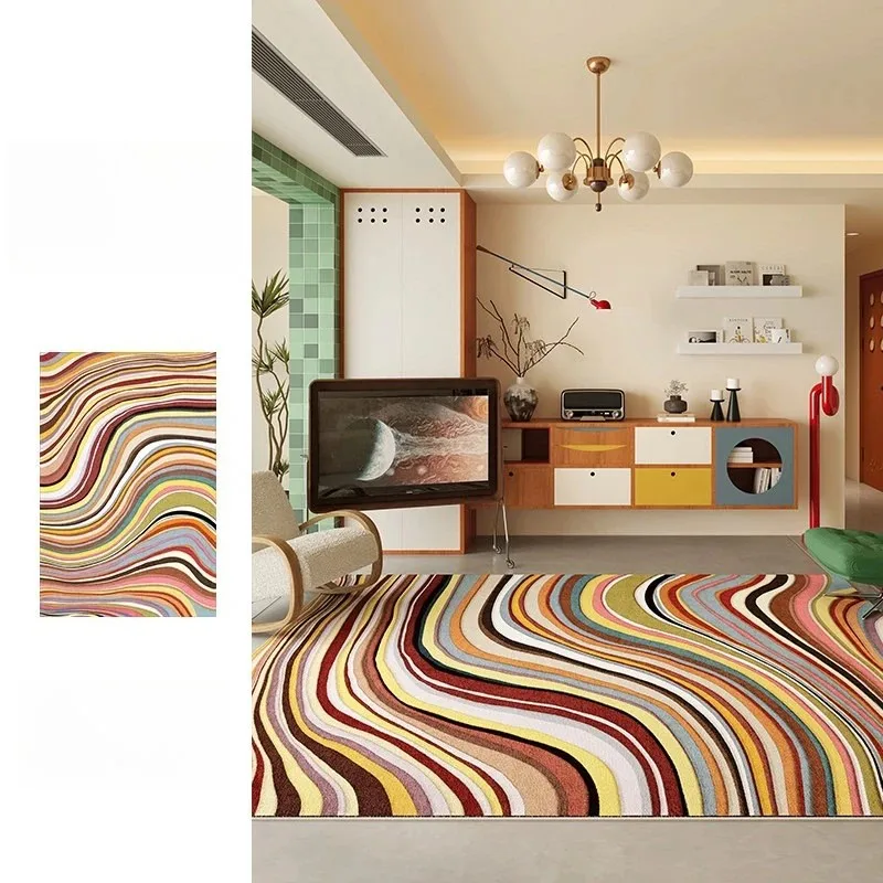 VIKAMA Dopamine Rug Non-slip Washable Soft Large Area for Bedroom Living Room Decor