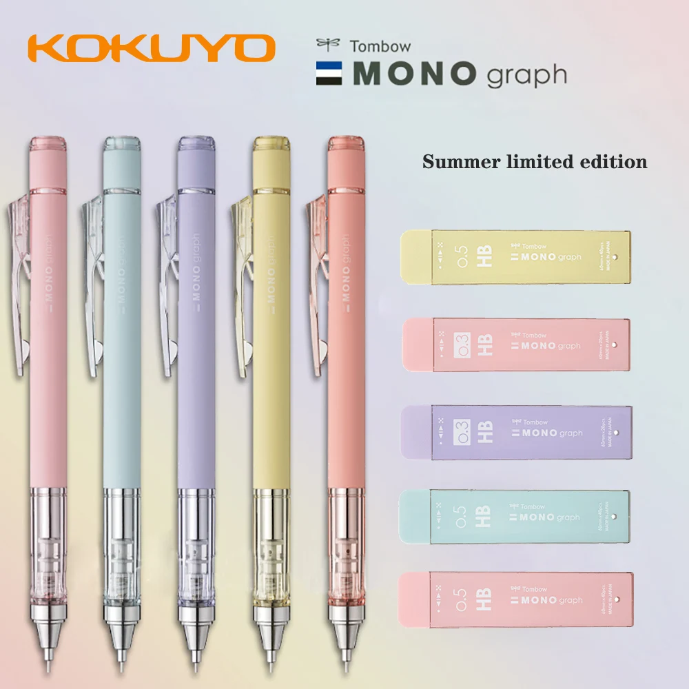 

Japan TOMBOW Mecanical Pencil New Limited Spring Macaron Color Stationery Set Cute School Supplies 0.3/0.5mm Mecanic Lapiseira