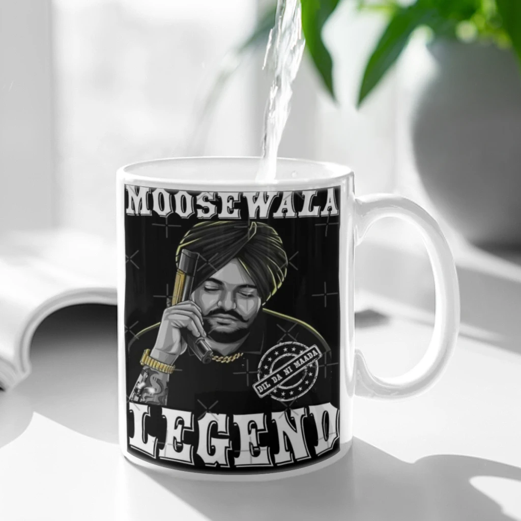 

Sidhu Moose Wala Singer Anime Ceramic Mugs Coffee Cups Milk Tea Cup ins Oatmeal Breakfast Mug Drinkware Kitchen