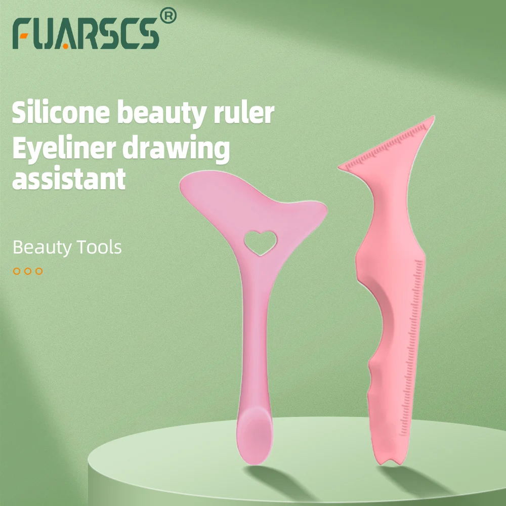 Silicone Eyeliner righello Stencil Wing Tips Makeup Assist Eyeliner Tool riutilizzabile multifunzionale trucco righello Eye Makeup Assist