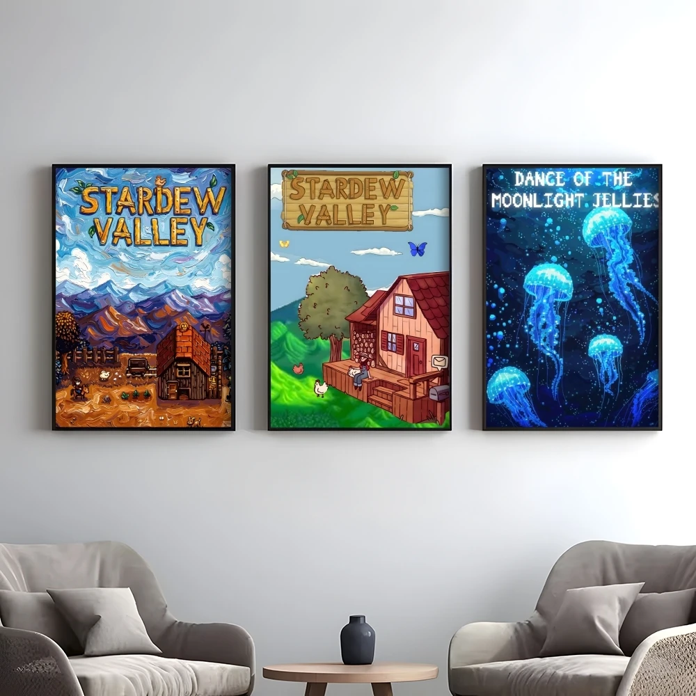 Video Game S-stardew Valley Poster Elegant And Affordable Wall Art Stickers For Dormitory Living Room And Bedroom Spaces