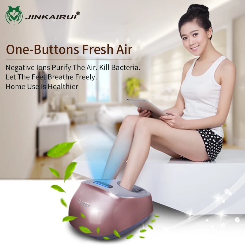 JinKaiRui Electric Vibrator Foot Massager Health Care Massage Infrared Heating Therapy Shiatsu Kneading Air Pressure Machine