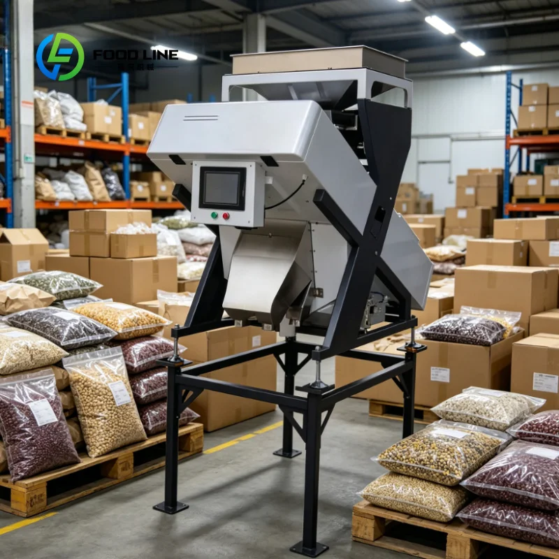 Customized Professional Garlic Color Sorter, Sort Discolored Cloves and Root Discs, Industrial Sorting Equipment