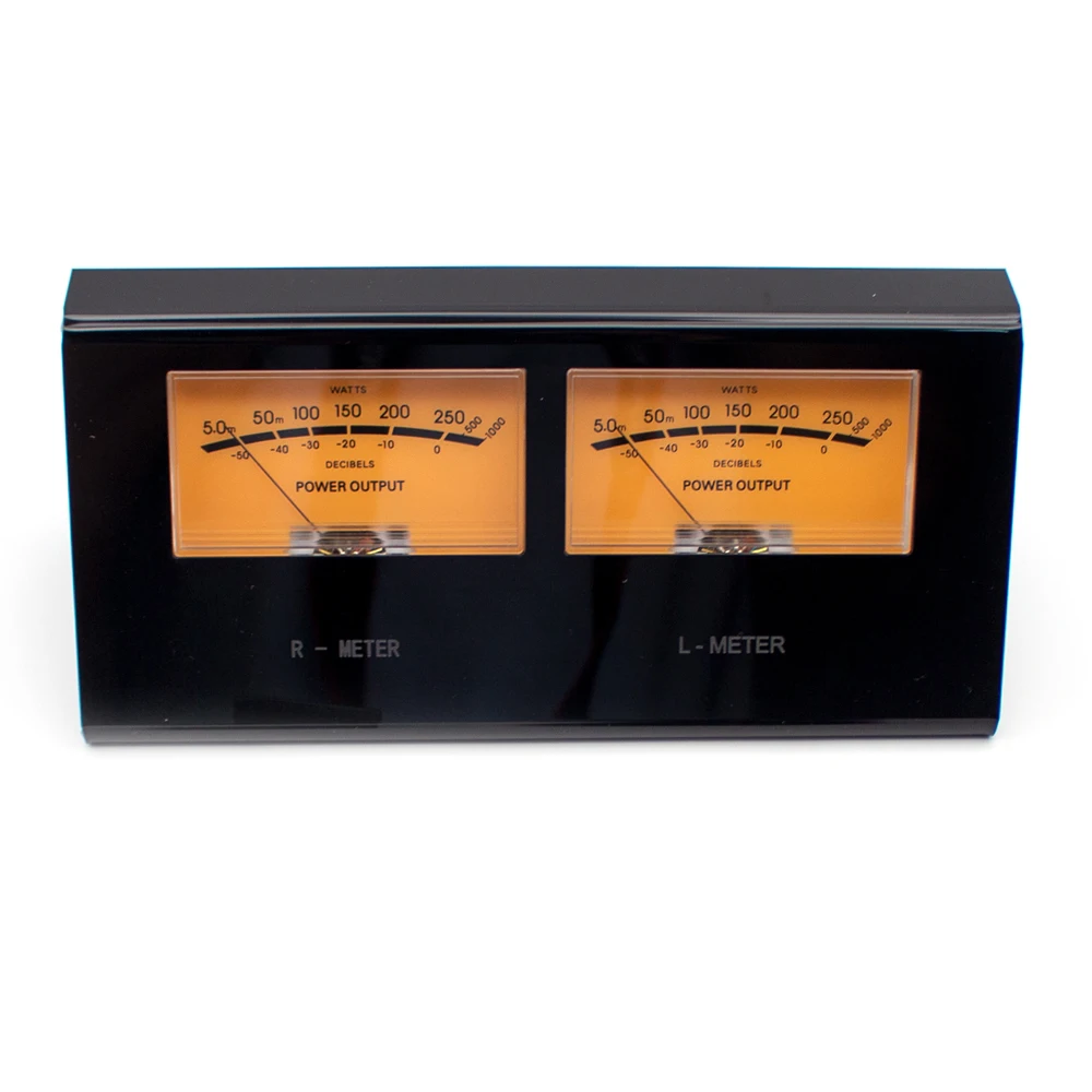 High-Precision VU Meter Audio Level DB Meter Finished VU Meter DB Panel Display 2-Way Amplifier Speaker Audio Music Orange Light