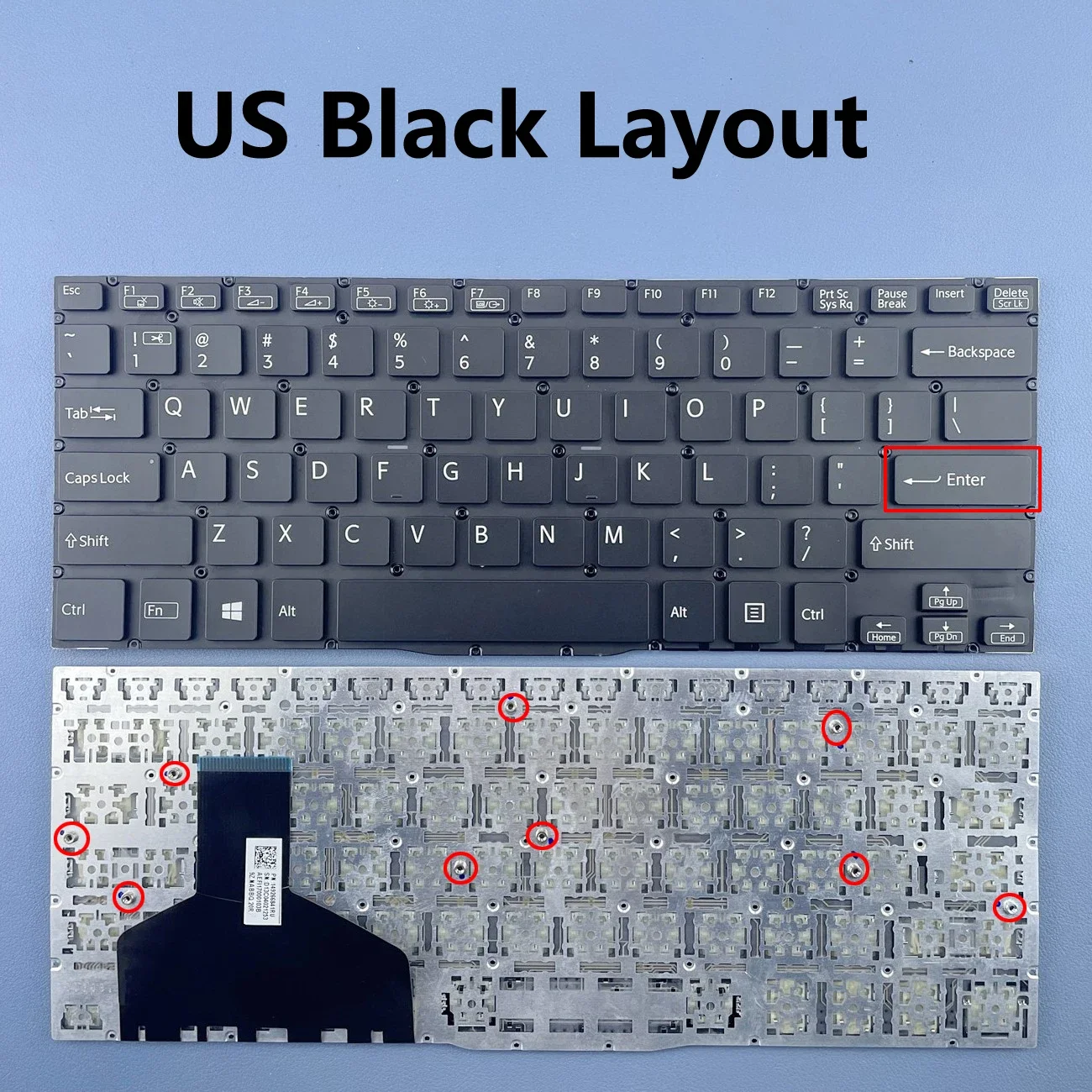 US Laptop Keyboard For Sony for VAIO Fit 13 13A 13N SVF13 SVF13A SVF13N Series Silver and Black US Layout