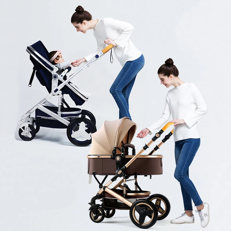 High Landscape baby strollers Lightweight Double-sided Folding luxury baby stroller New born Stroller