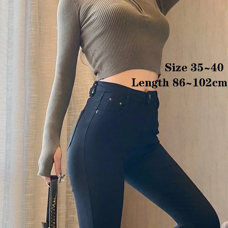 Damen sexy Hip Lift Bleistift Jeans hohe Taille Streetwear Skinny Denim Hosen Retro Wash Slim Stretch Vaqueros neue Leggings Jeansy