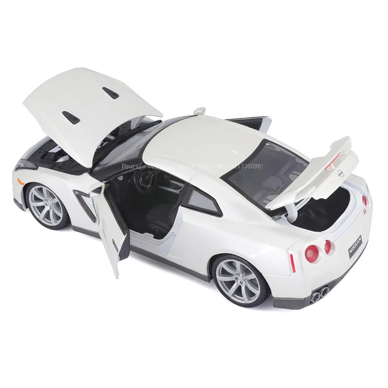 Bburago 1:18 2009 Nissan GT-R R35 Nissan Ares GTR alloy luxury car die-casting car model toy collection gift