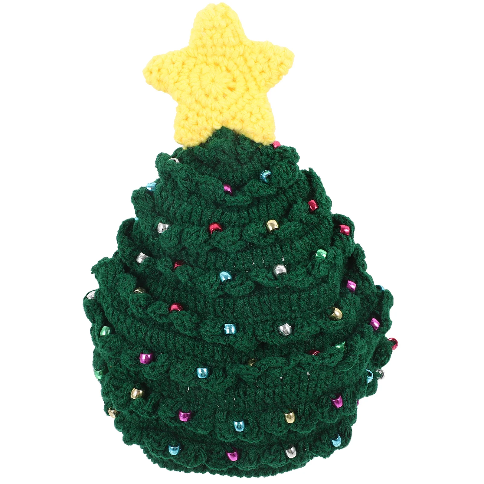 

Christmas Tree Warm Knitted Hat Soft Wool Yarn Xmas Party Decoration Xmas Knitting Hat Winters Knitting Hat, Party Gift