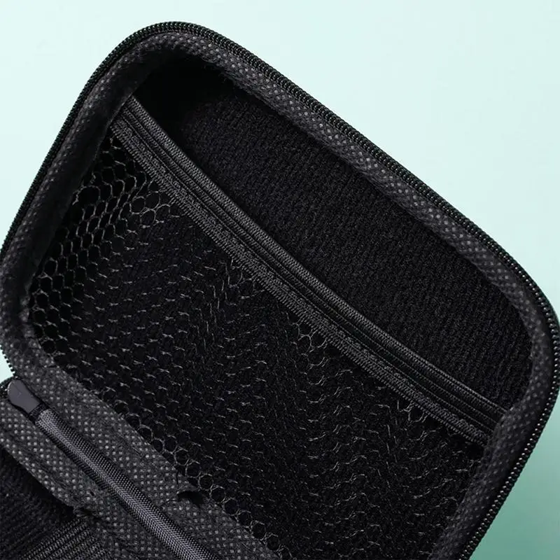 Kopfhörer tasche Eva Aufbewahrung tasche mit Clip kabel gebundener Kopfhörer hülle Halter Schutzhülle Reisetasche wasserdicht für alle 2,5 Zoll