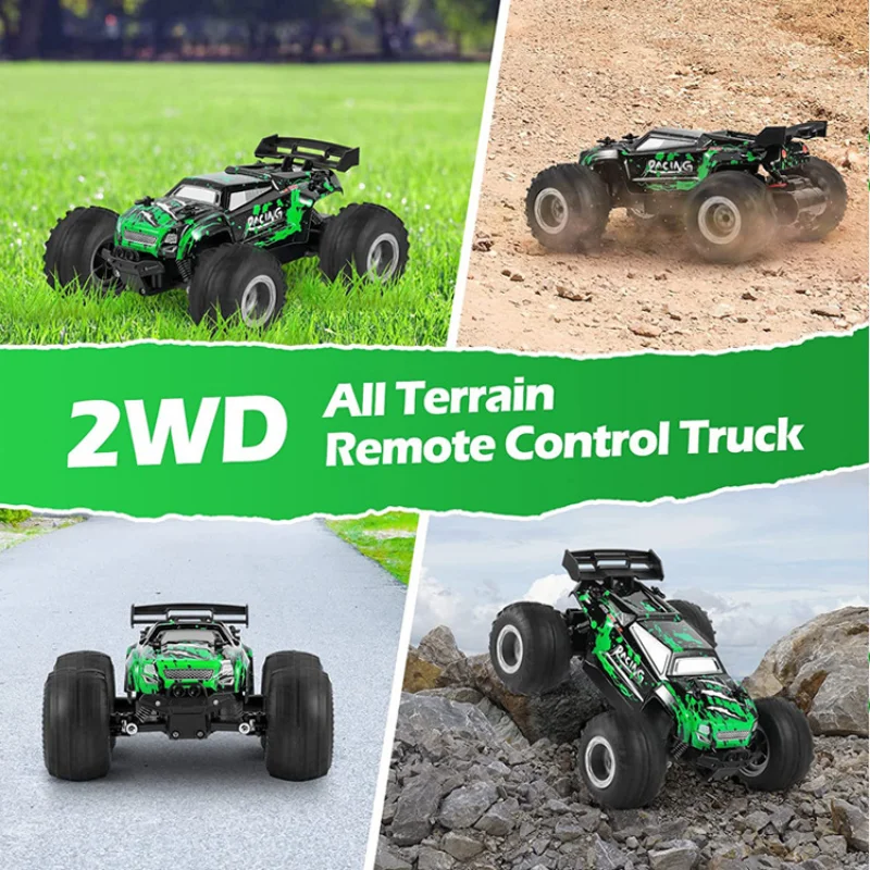 1:18 RC Car Electric High Speed Off-Road Cars Remote Control Cars with LED Light 2.4G 40KM/H Drift Toys for Boys Kids and Adults