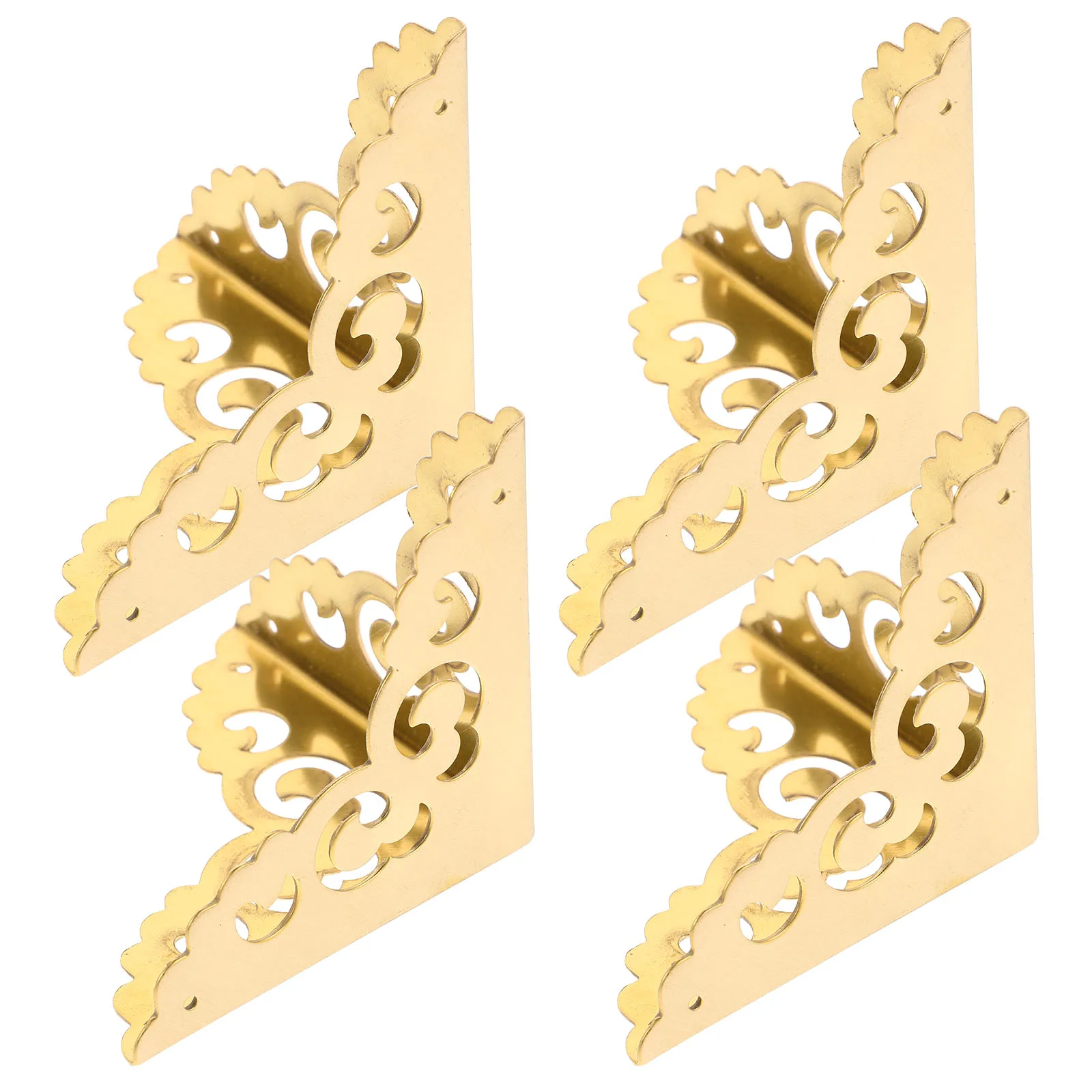 

4pcs Protectors For Jewelry Box Cabinet Edge Vintage Box Corners Protective Guard niture Corner Guards Decorative