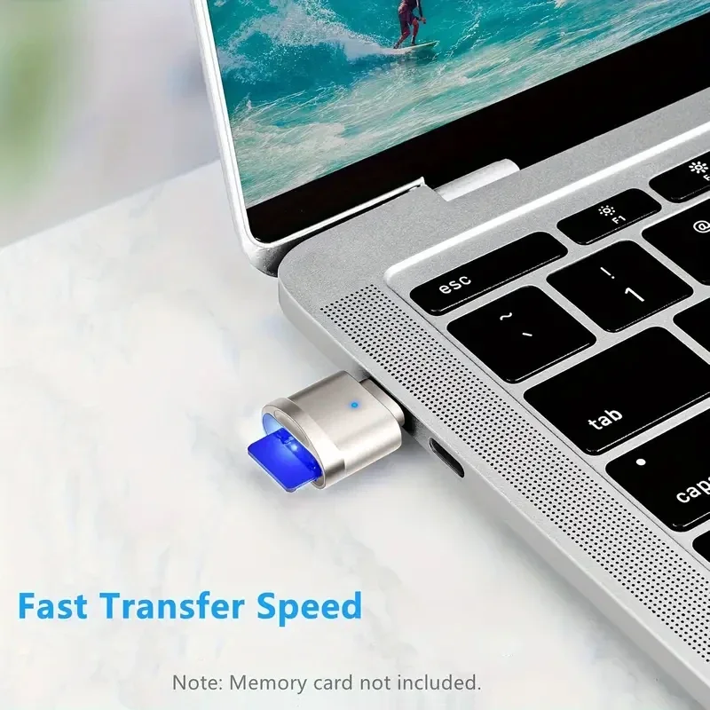 Type C TF SD Card Reader Zinc Alloy Shell USB C to USB Adapter for Laptop MacBook Samsung