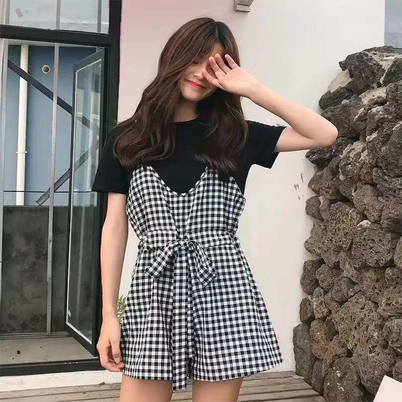 여성 데님 롬퍼 플레이수트 오렌지핑크 아트워시 여성용 브레이스 맞춤형 표백 스트라이프 전문 웨스턴 스타일