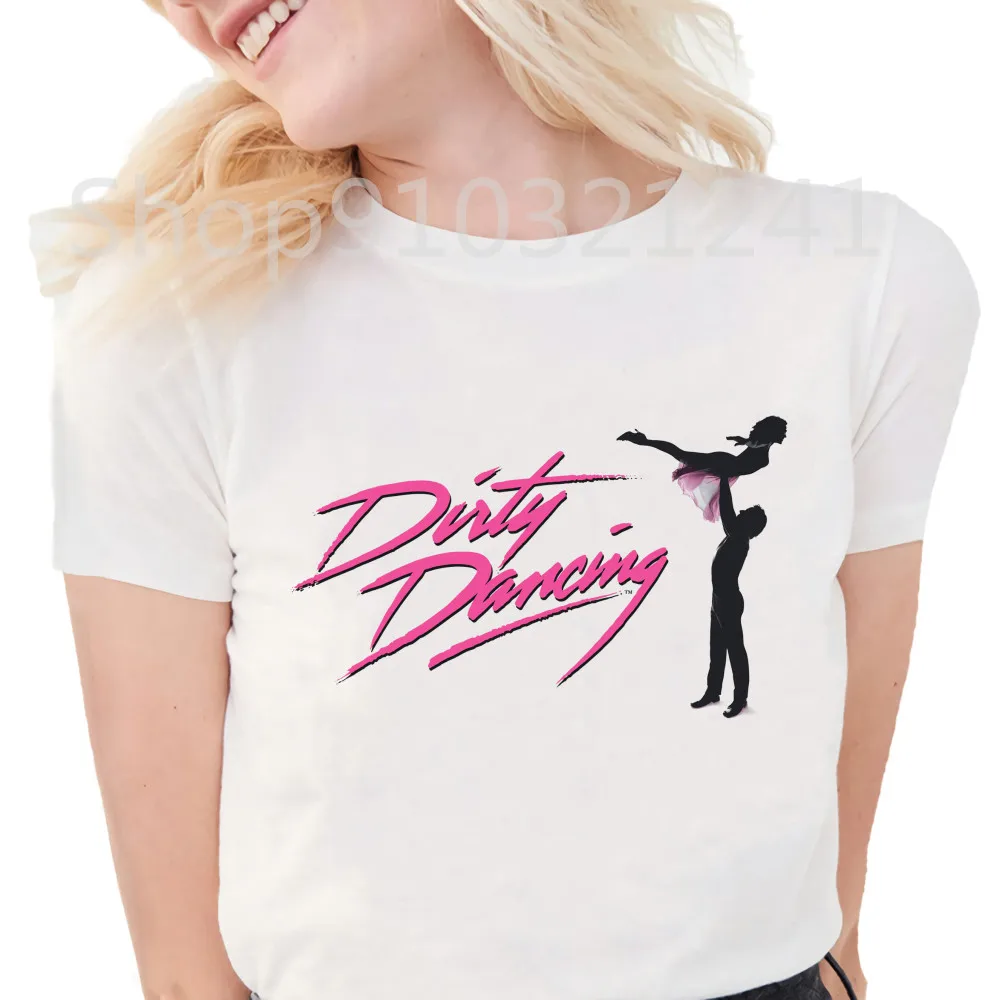 

Women's Tshirt Dirty dancing Printing Graphic Aesthetic O Neck Girls Short Sleeve Print Vintage Y2k T Shirt Female Funny Tops