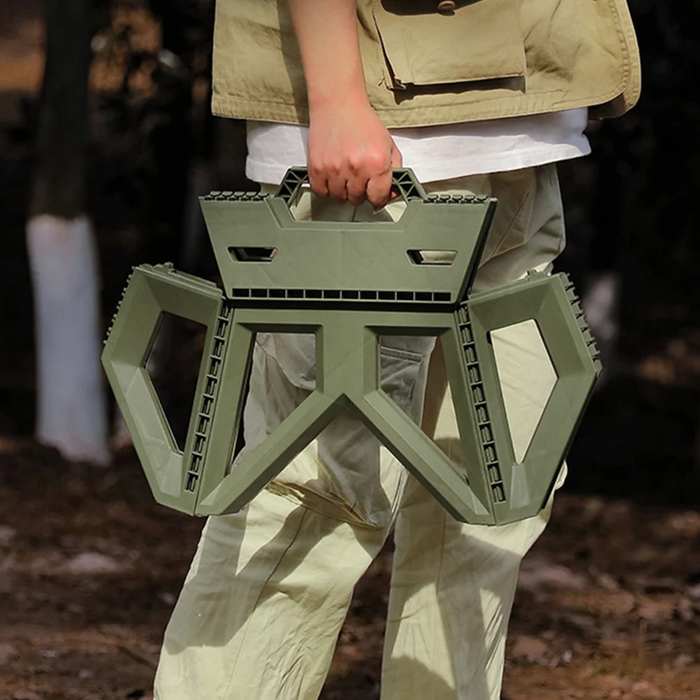 

Portable Folding Stool Heavy Duty PP Material Smooth Open Close Function Space Saving for Camping Fishing Beach Picnic Outdoor