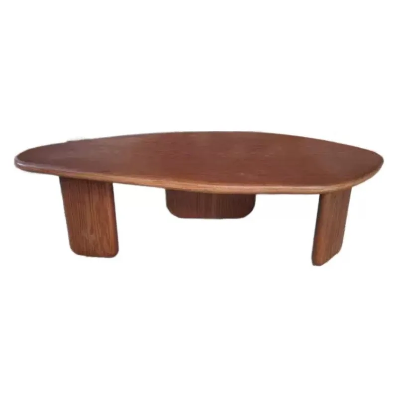 

All solid wood coffee table Nordic creative ship-shaped bubble extremely simple modern special-shaped wabi-sabi