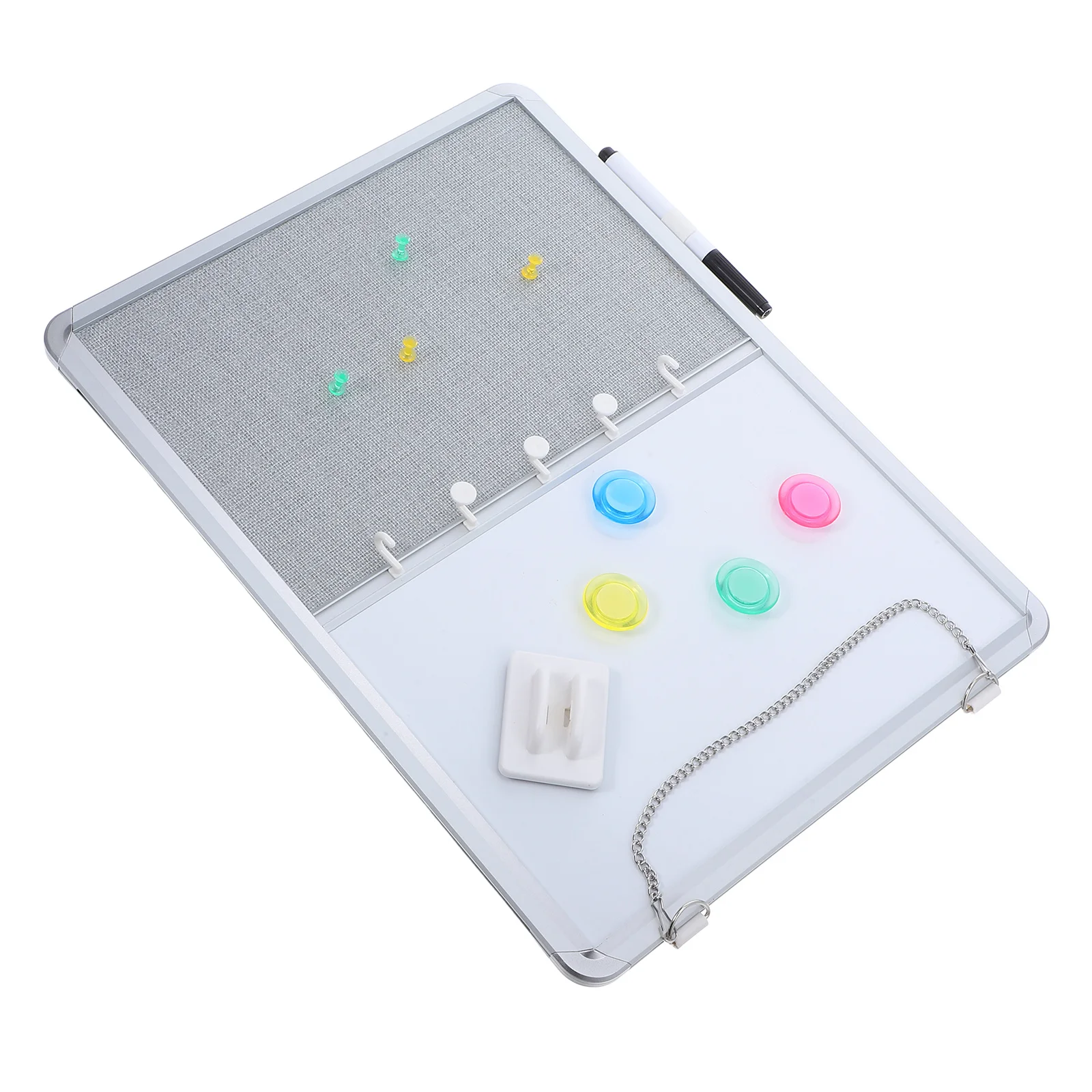 1 مجموعة السبورة النسيج لوحة الإعلانات مزيج الحائط لوحة المسح الجاف لمكتب المنزل مدرسة التخطيط ملاحظات العرض #5