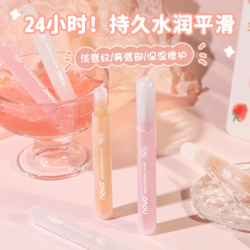 Translucent Clear Crystal Lip Gloss Mirror Lip Oil Deep Misturizing Nourish Lip Care Lasting Brighten Lip Color Lipstick Primer