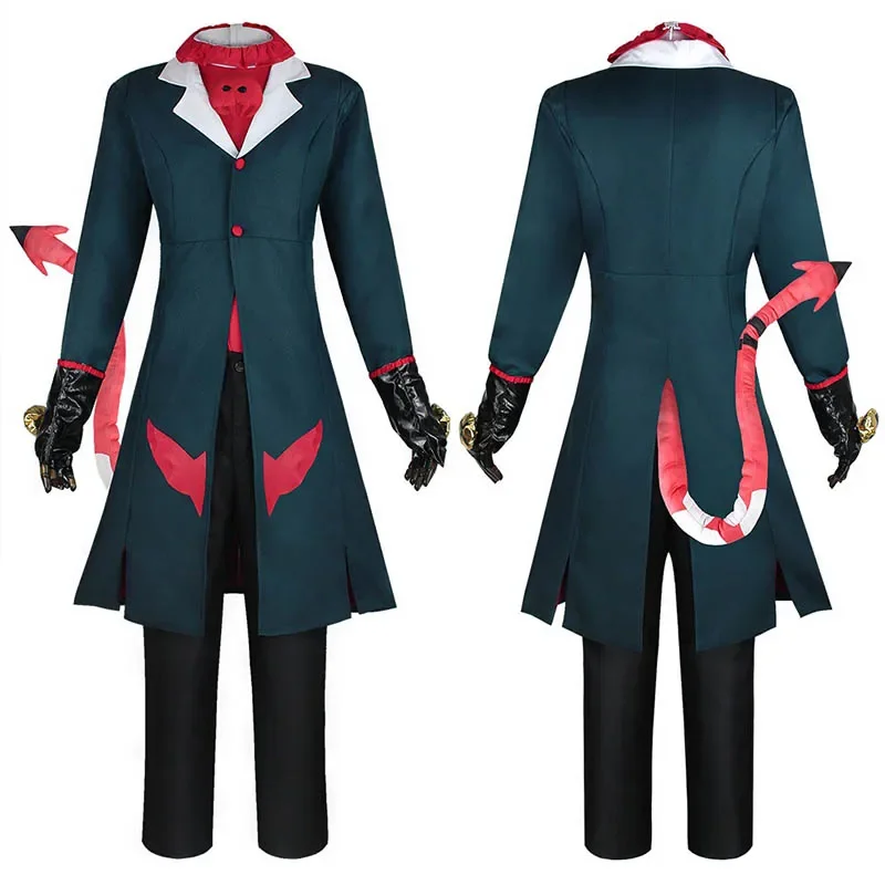 

Blitzo Cosplay Costume Hazbin Cosplay Hotel Helluva Boss Blitzo Outfits With Tail for Halloween Comic With