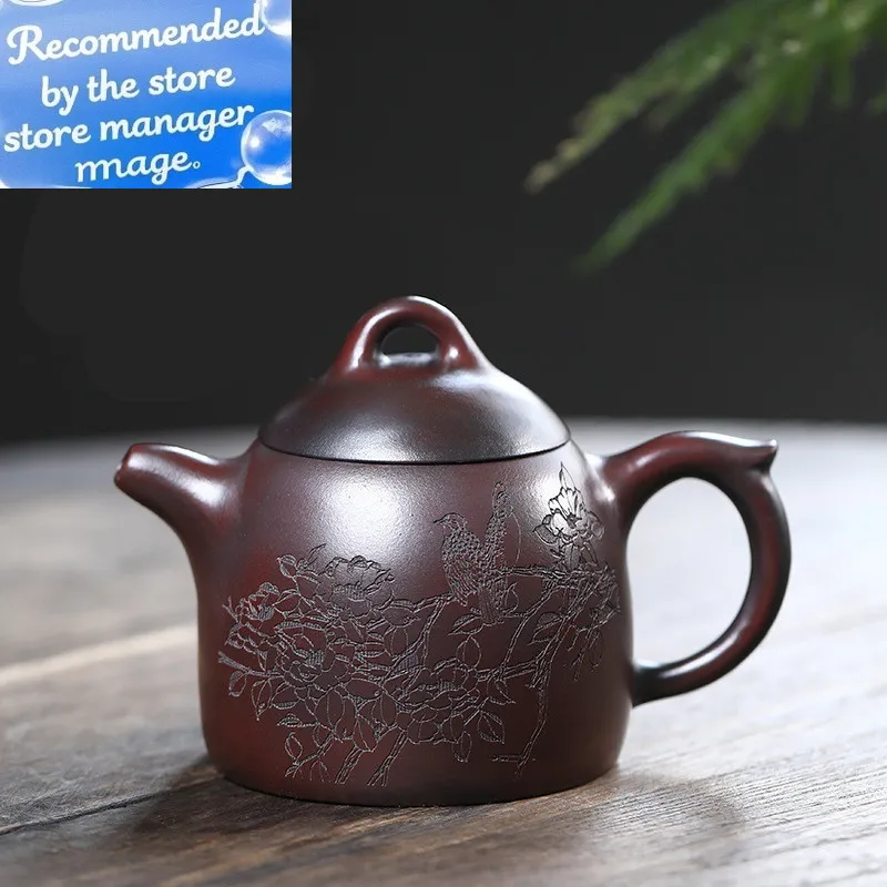 

Chinese Yixing Purple Clay Teapot Handmade Qinquan Zisha Kettle Large Capacity Household Tea Set Custom Filter Beauty Tea Pot