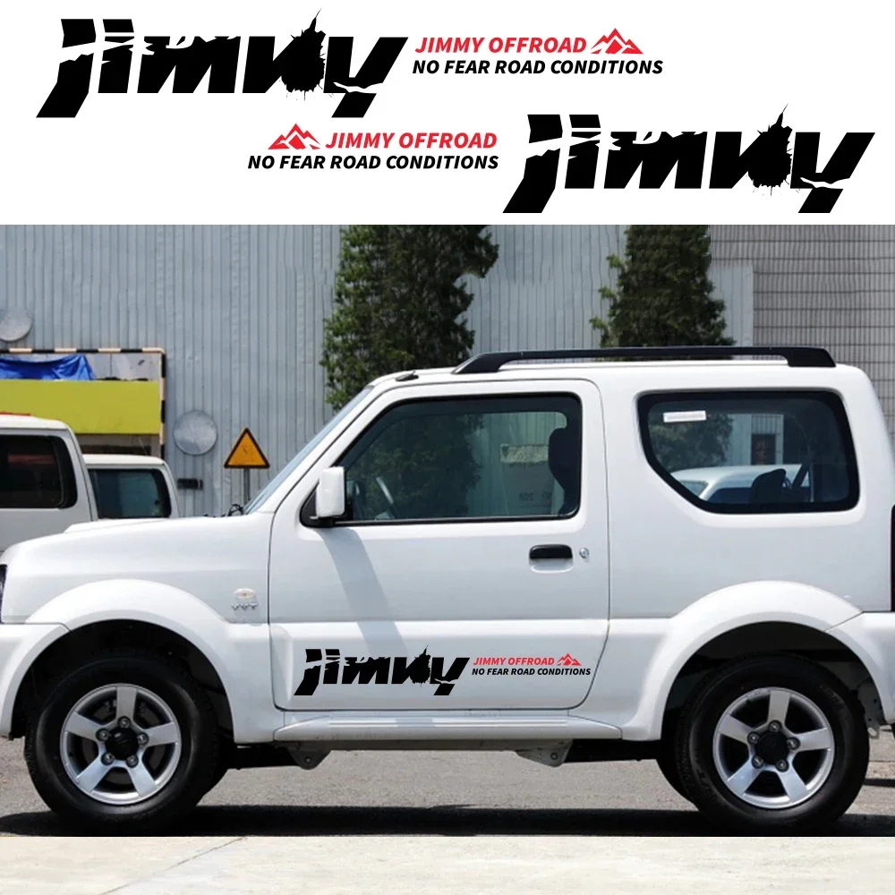 2PCS Car Side Stickers Vinyl Film Auto 4WD Offroad Decals Automobile Decoration Auto Tuning Styling Accessories For Suzuki Jimny