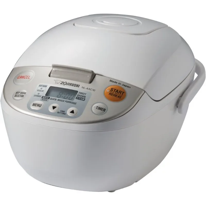 Zojirushi NL-AAC10 Micom Reiskocher (ungekocht) und Wärmer, 5,5 Tassen/1,0 Liter, 1,0 L, Beige