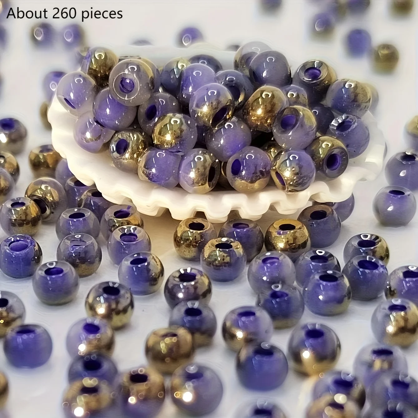 DIY handgemaakte sieradenmaterialen met ronde kralen, kleurrijke kralen, accessoires voor het maken van armbanden, oorbellen en kettingen - afbeelding 1