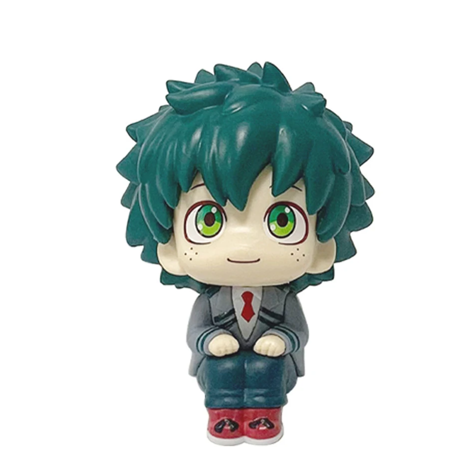 My Hero Academia Izuku Midoriya Katsuki Bakugo Todoroki Shoto q-version 4pcs PVC Figures Model Anime Cartoon Model Toy Gifts view 2