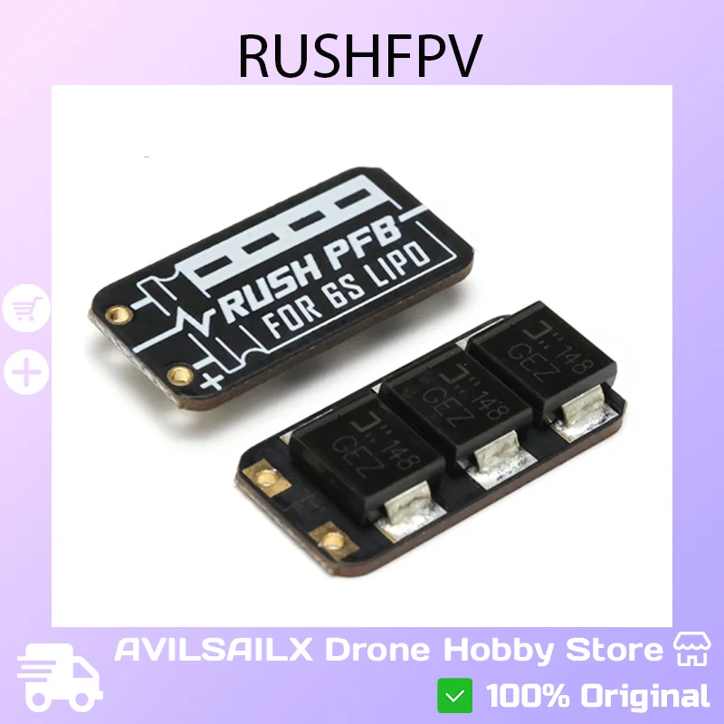 

RUSH PFB LITE FPV Voltage Spike Suppressor - ESC Filter Board for 6S LiPo Drone