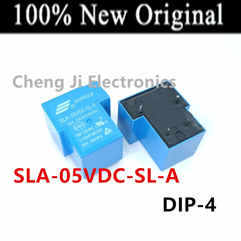 10PCS/Lot   SLA-24VDC-SL-A 、SLA-12VDC-SL-A 、SLA-05VDC-SL-A 、SLA-48VDC-SL-A   DIP-4  30A  New Original Power Relay