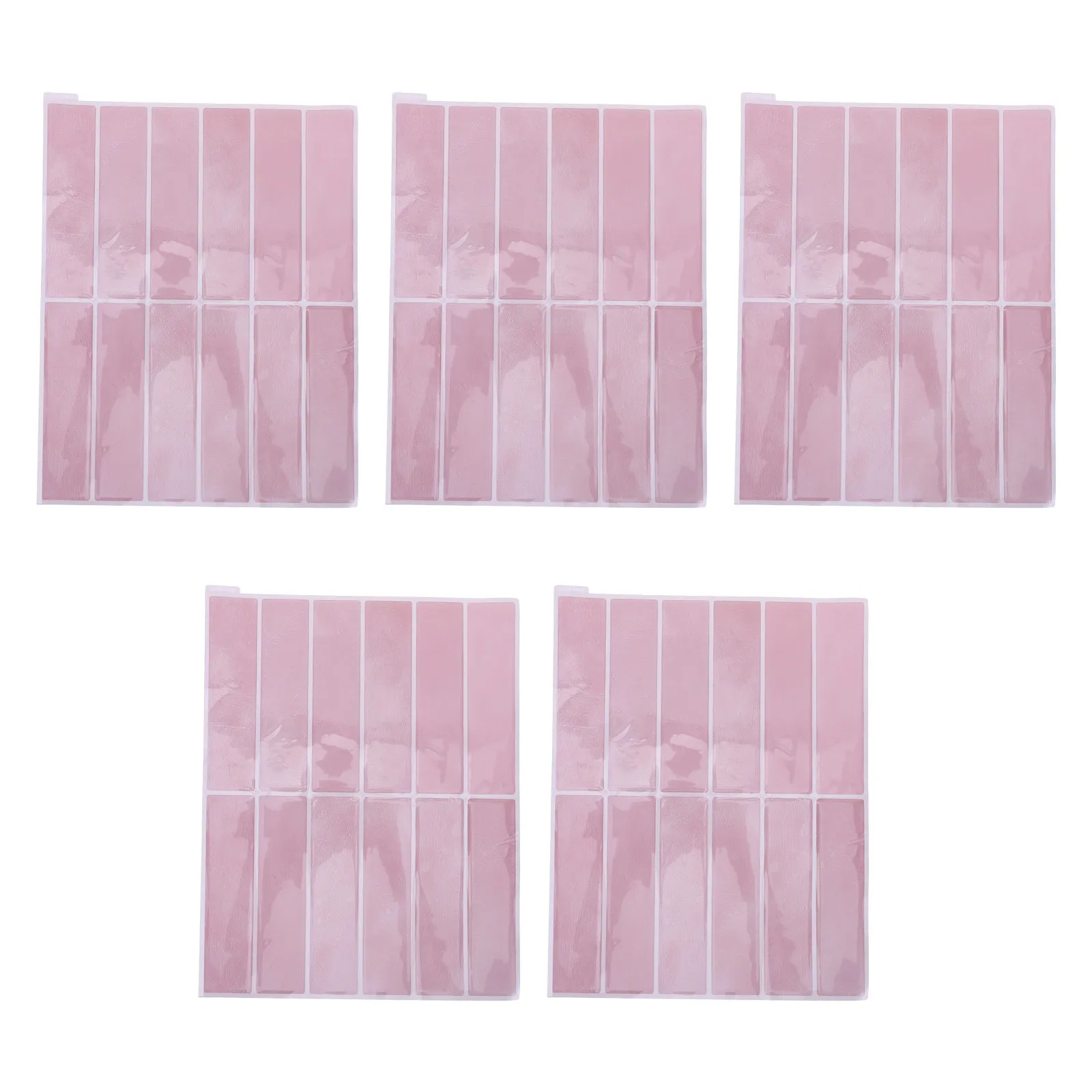 5Pcs 3D Wall Tile Decal Self-Adhesive Peel Stick Waterproof Backsplash for Kitchen Bathroom Easy Clean Removable Decorative