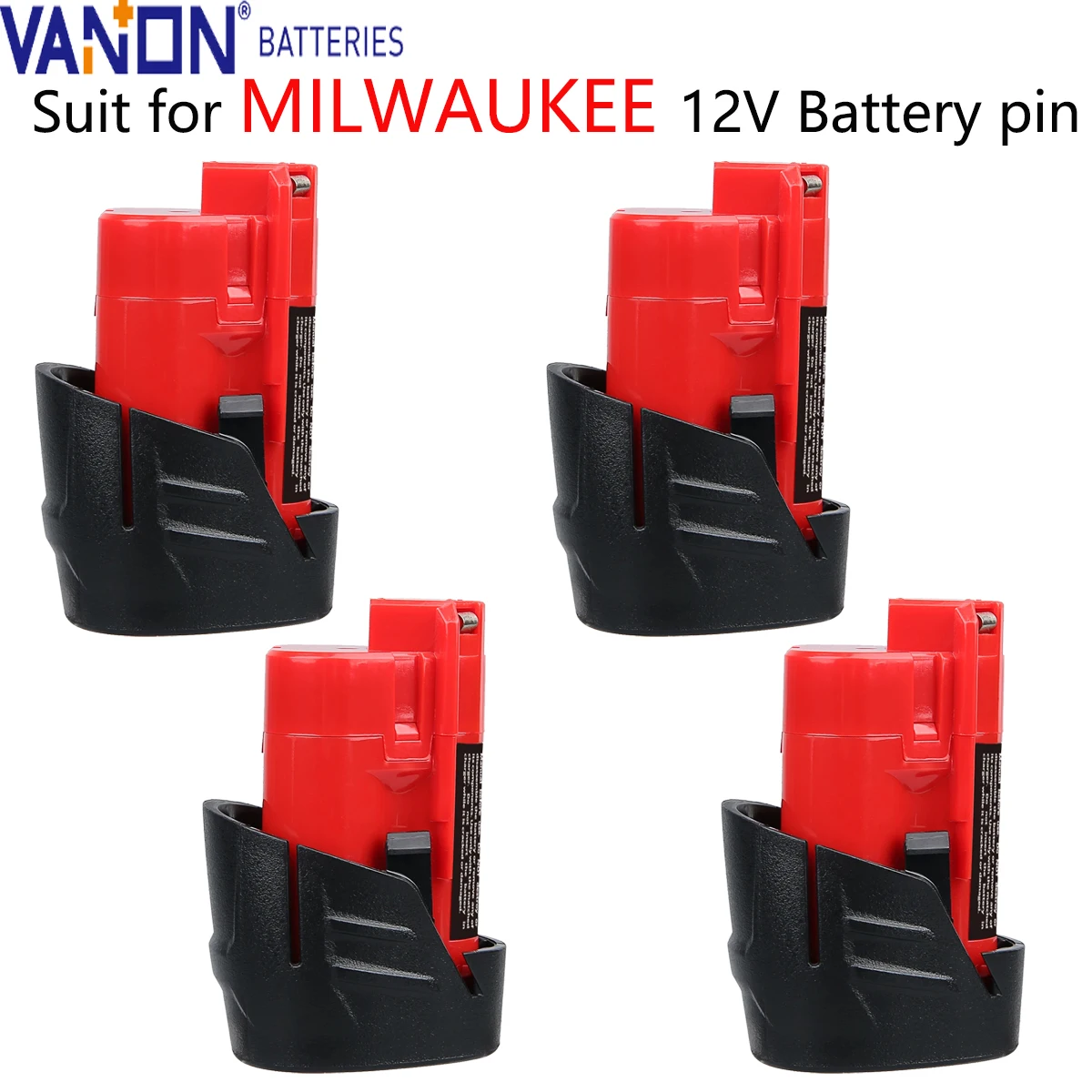 

VANON 1/21/Pack M12 3.5Ah 12V Lithium Battery Replace for Milwaukee 48-11-2401 48-11-2402 48-59-1812 48-11-2411 Tool Battery pin