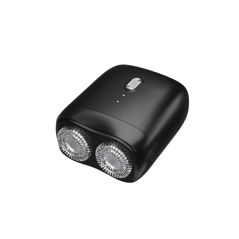 TX14 เครื่องโกนหนวดผู้ชายแบบชาร์จไฟได้ล้างทําความสะอาดได้ Double-HEAD MINI Magnetic Electric Double-HEAD มีดโกนแบบพกพา