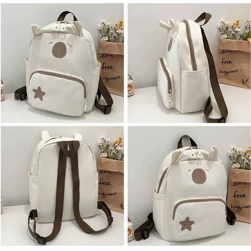 Mochila infantil personalizada de desenho animado, bolsa de lanche para viagem ao ar livre, presente de Natal bordado personalizado, com nome