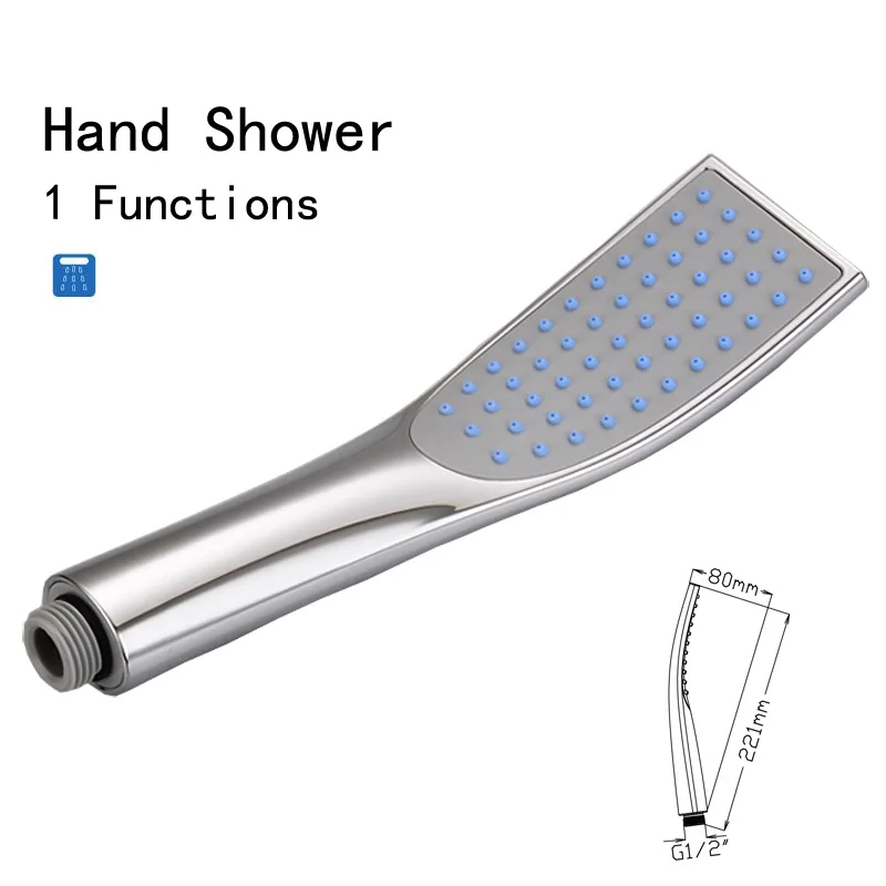 

Handheld shower cross-border Europe, America and Japan Xiamen single-function plastic ABS electroplated shower head pressurized