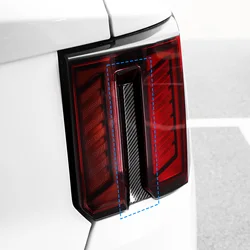 Car ABS Carbon Fiber Black Rear Brake Light Decal Stripe Cover For Kia Sorento MQ4 2024 Exterior Styling Mouldings Decoration