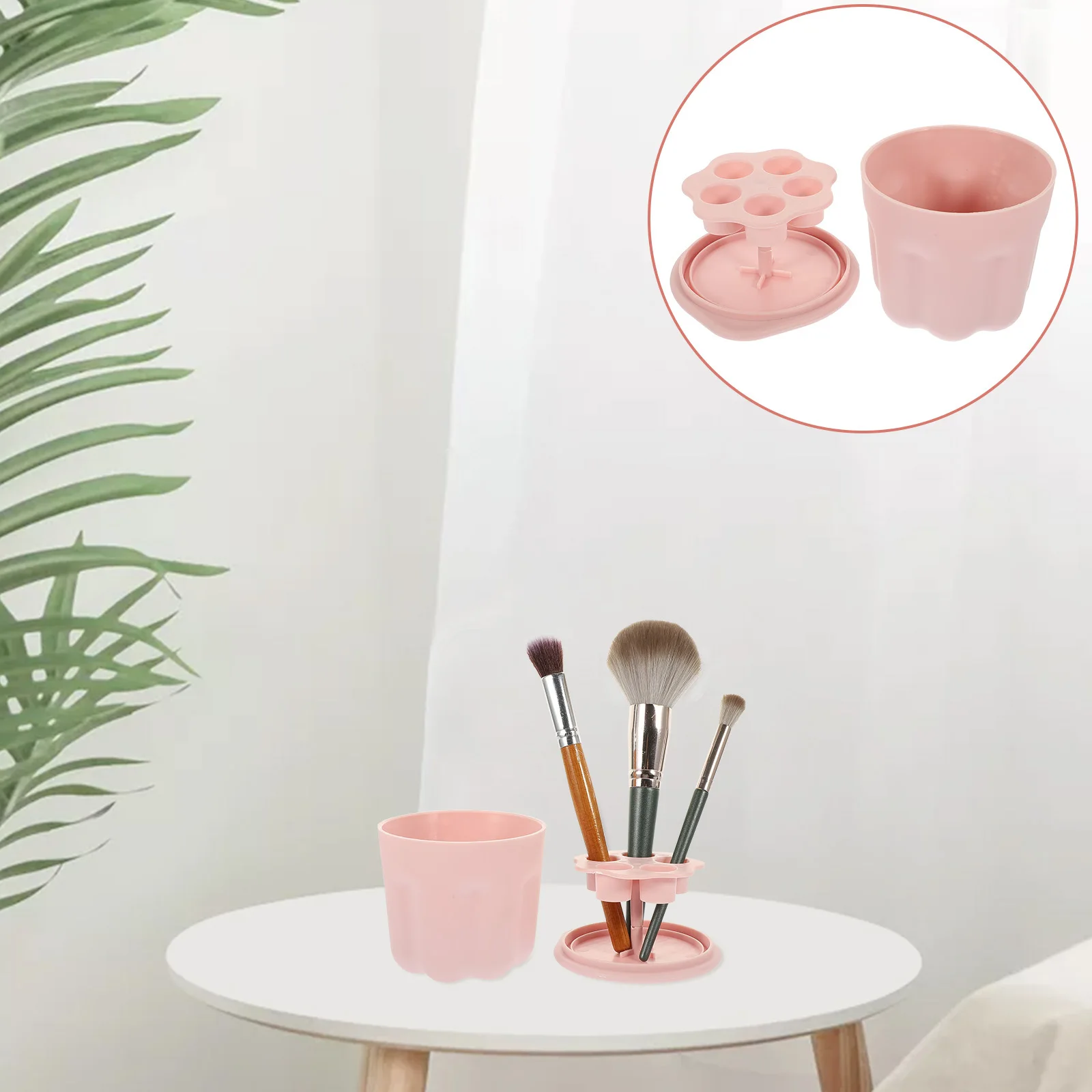 Bol de nettoyage de brosse de maquillage, 1 ensemble, tampon de rinçage réutilisable, outil de maquillage pratique, Kit de nettoyage pour fard à paupières, bouffée de poudre, beauté