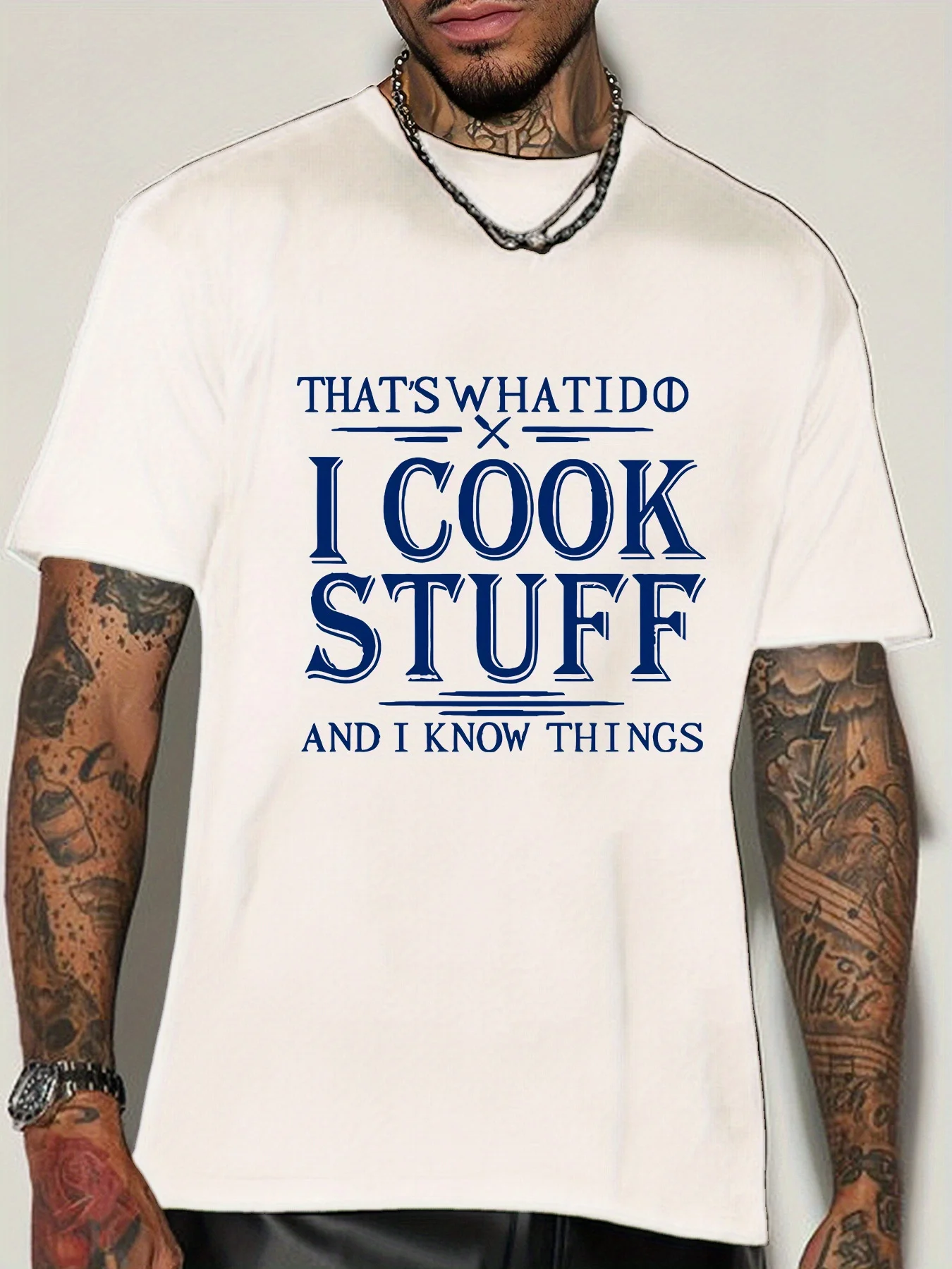 T-shirt bianca da uomo vintage - Home Cooking Quotes recensione e prezzo