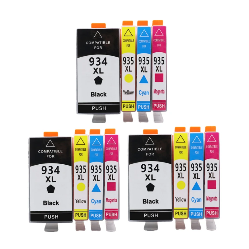 YLC 934XL 935XL Compatible Ink Cartridge Replacement for HP 934 935 for HP Officejet pro 6230 6830 6835 6812 6815 6820 Printer