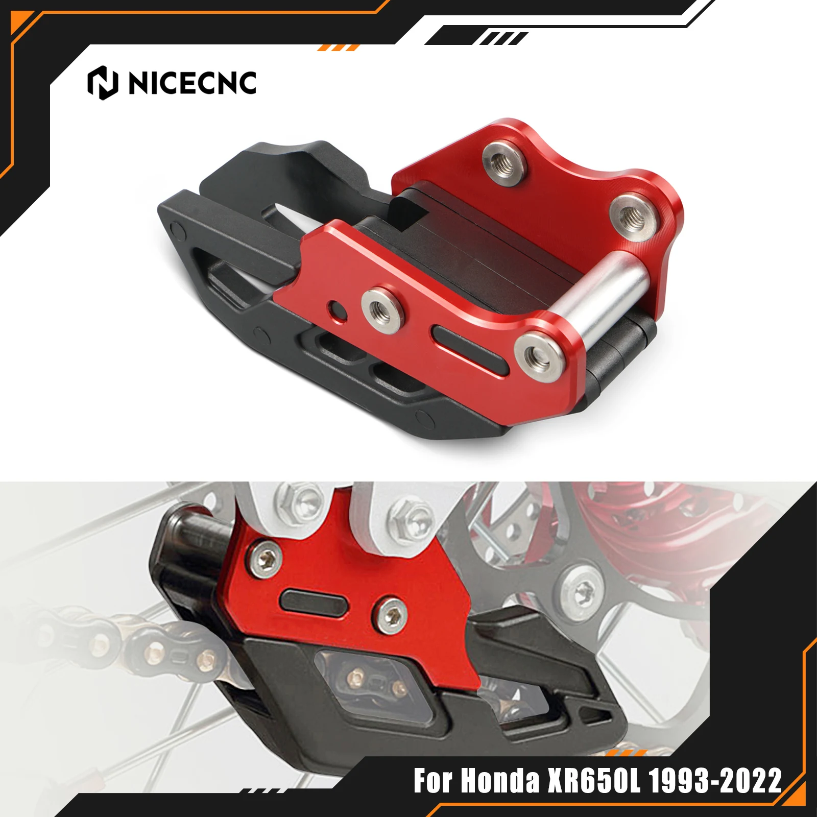 

NICECNC For Honda XR650L 1993-2022 CRF250L/M 2012-2021 CRF250 RALLY 2018-2021 CRF300L Rally 2021-2022 Chain Guide Guard Cover