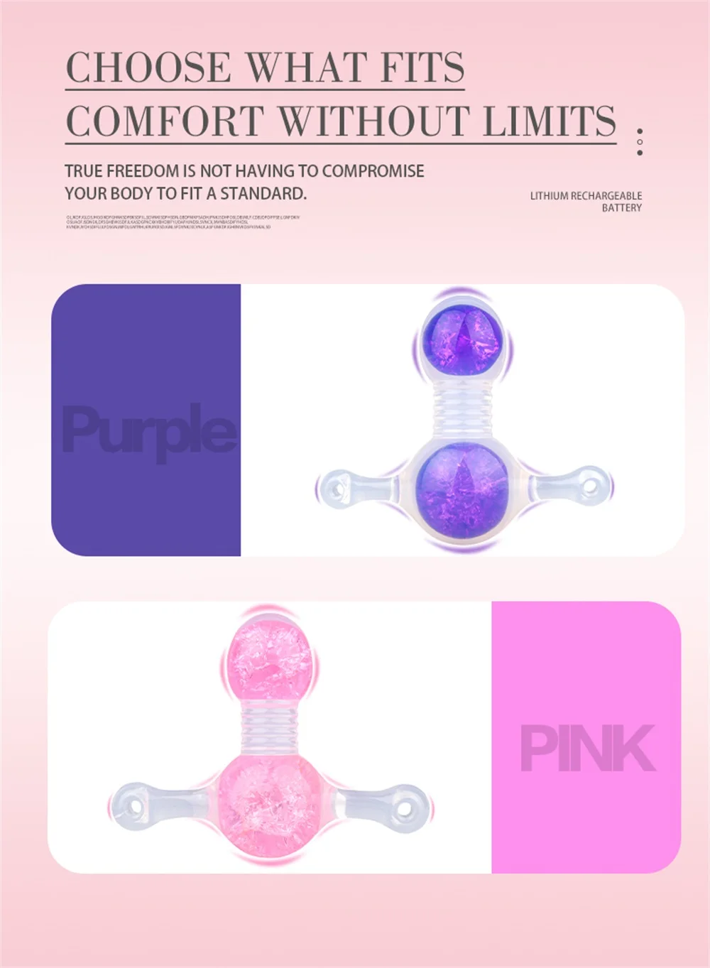 Double Ball Gag with Holographic Crystal Ice Oral Restraints Silicone Mouth Plug BDSM Sex Toys for Women Couples Roleplay Games view 4