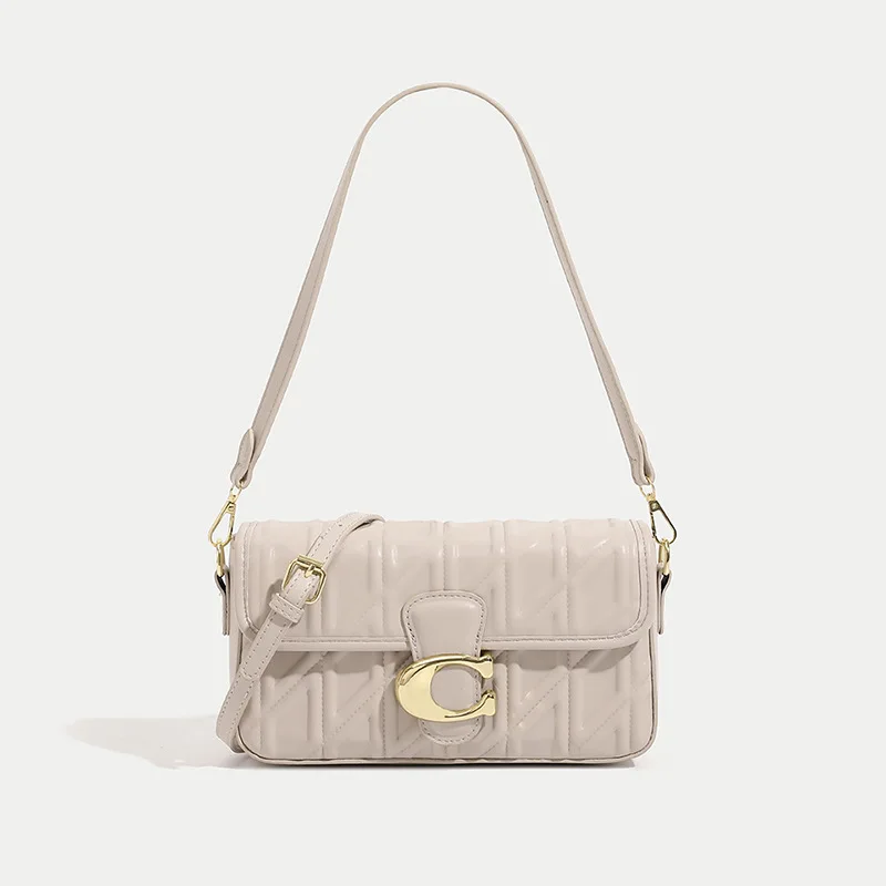 2025 textured light luxury messenger bag women's fashionable foreign style retro small square bag niche design shoulder bag