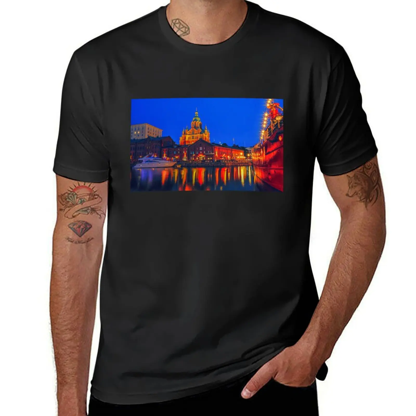 

Uspenski Cathedral, Helsinki, Finland T-Shirt plain blacks mens plain t shirts