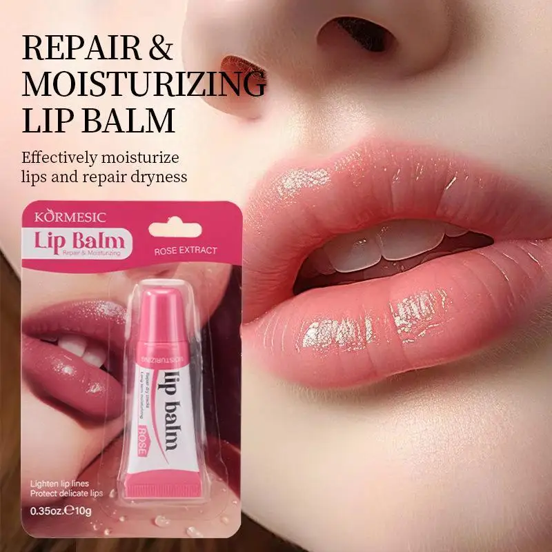

Rose Lip Balm For Remove Dark Lip Dead Skin Removal Lighten Exfoliate Whitening Moisturizing Nourishing Lip Care